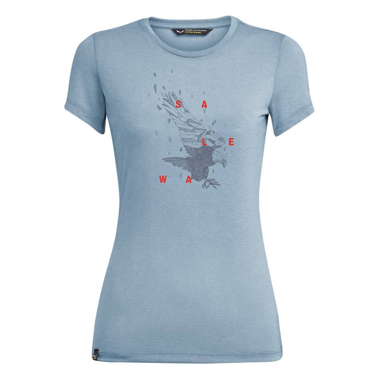 Salewa Women's Eagle Figure Dri-Release® T-Shirts Grey/Blue QBN-451920